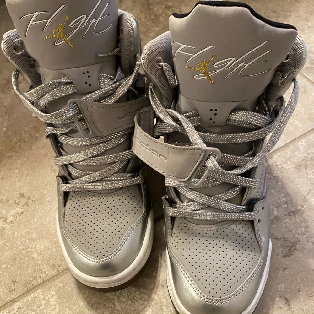 Last Chance! Silver Big Kids Jordan’s!
